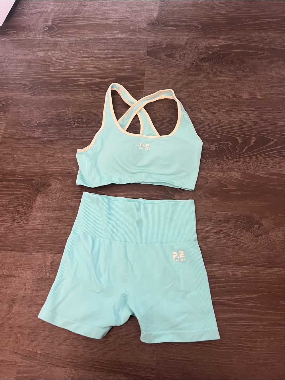 P.E Nation Seamless Sports Bra & High-Waist Shorts Set